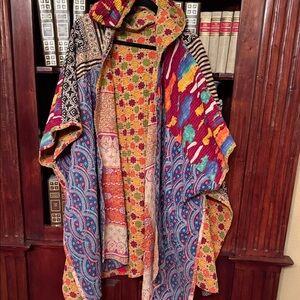 Kantha heavy coat.   Multicolor Patchwork Women's reverseable